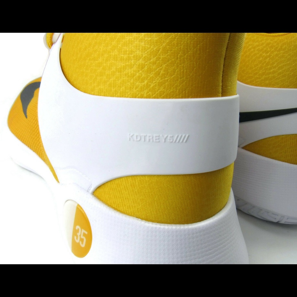 Nike KD Trey 5 IV Yellow Basketball Shoes (NWOT) - Picture 8 of 11